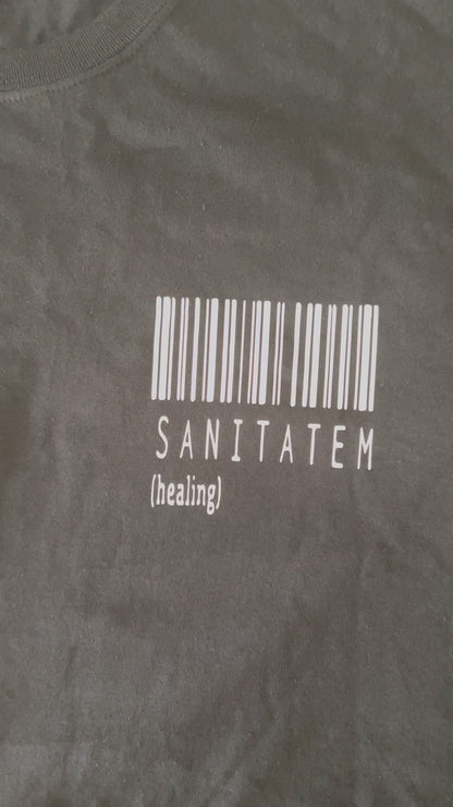 SANITATEM Barcode T-Shirt (White)